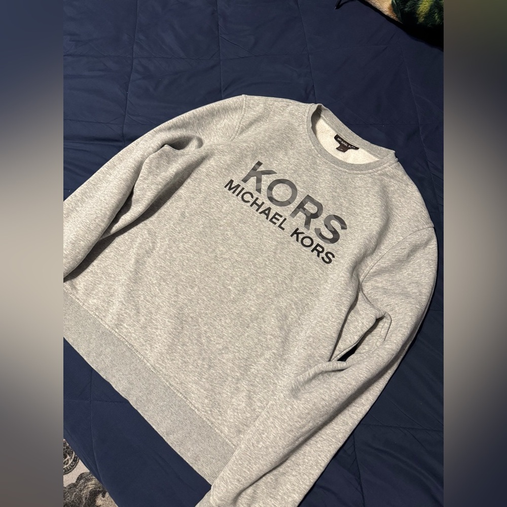 KORS Michael Kors Gray Crewneck/long sleeves